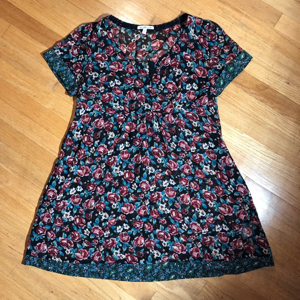 Charlotte Russe Floral Sheer Dress